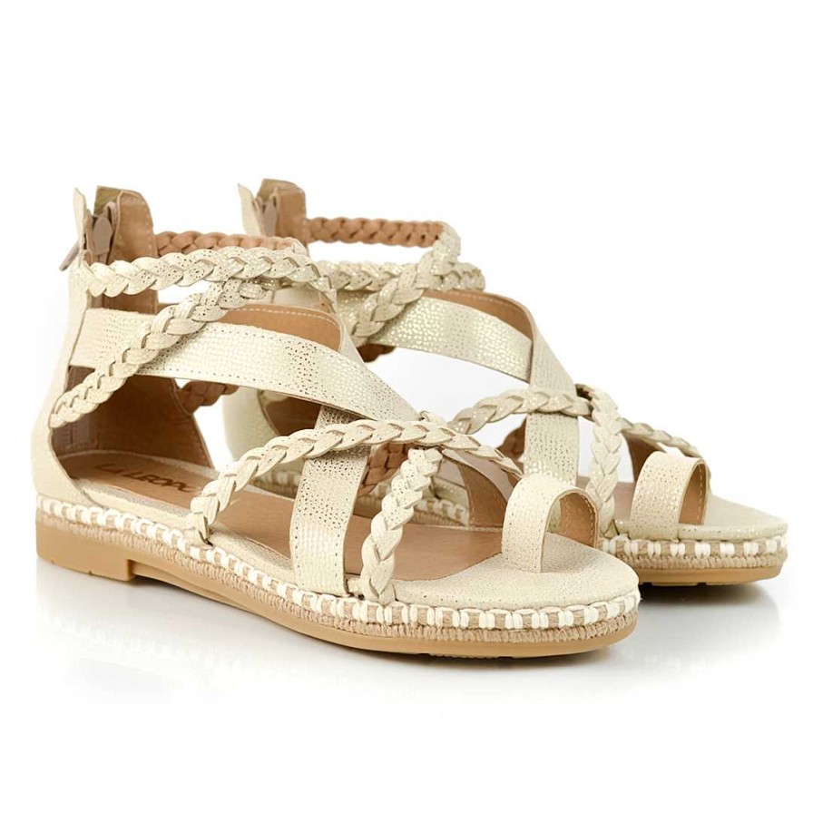 La Leopolda | Sandalias Rajesh Platino Beige