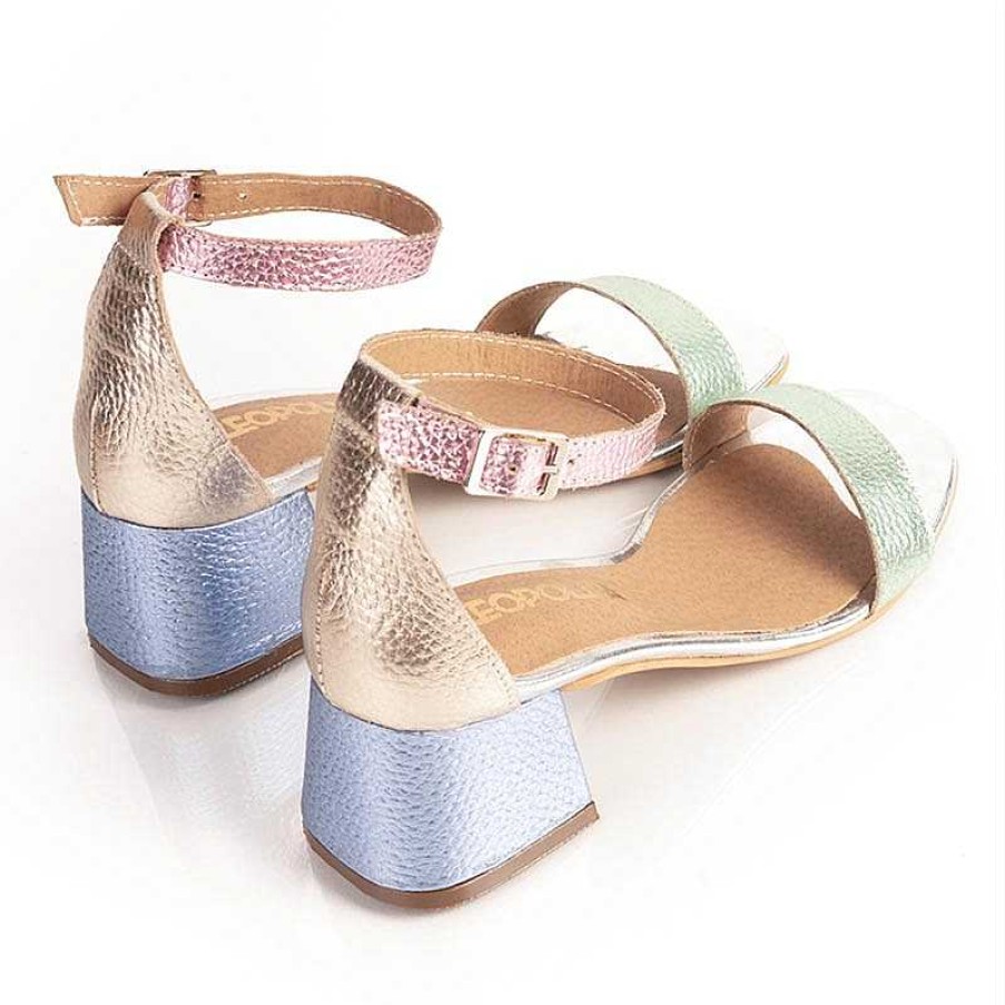 La Leopolda | Sandalias Metalizados Pastel Maiten