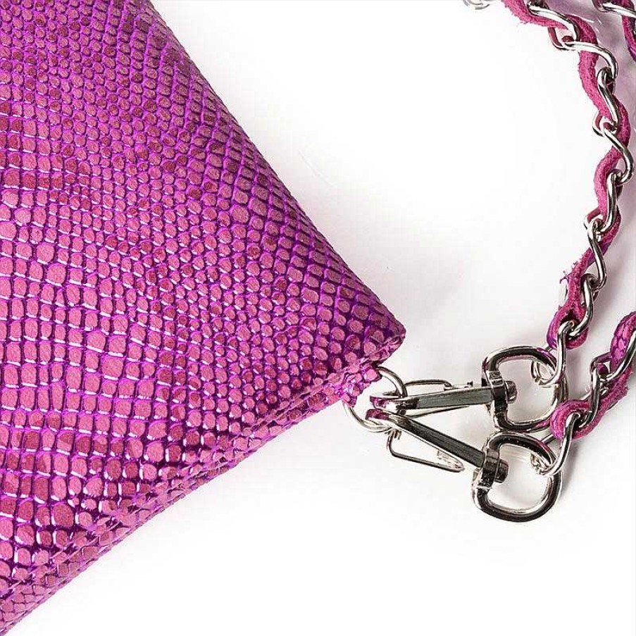 La Leopolda | Cartera Bandolera Huella Fucsia