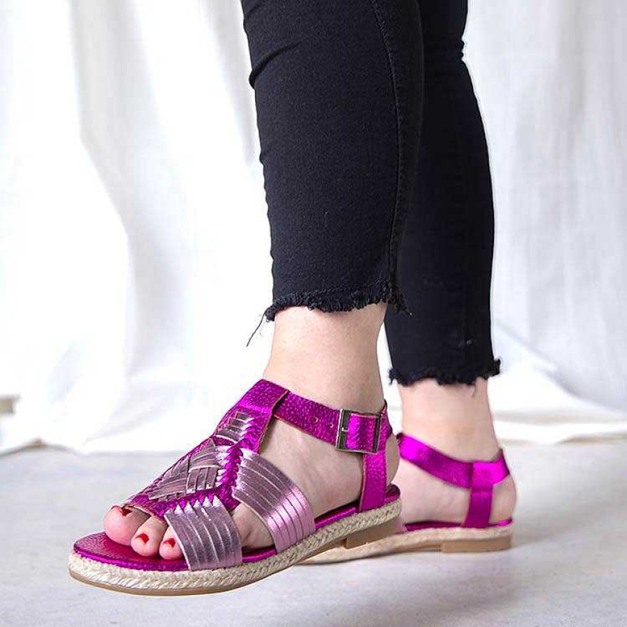 La Leopolda | Sandalias Nectar Fucsia Metalizado - Greathhot